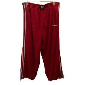 Arkansas Razorbacks Mens XL Red Gray Reversible Sweatpants Track Pants Starter